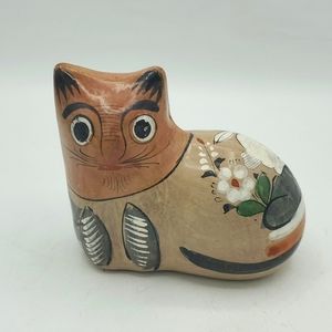 Vintage Mexican pottery cat